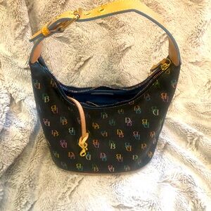 Little Black Rainbow Dooney & Bourke Handbag - Vintage. NWOT